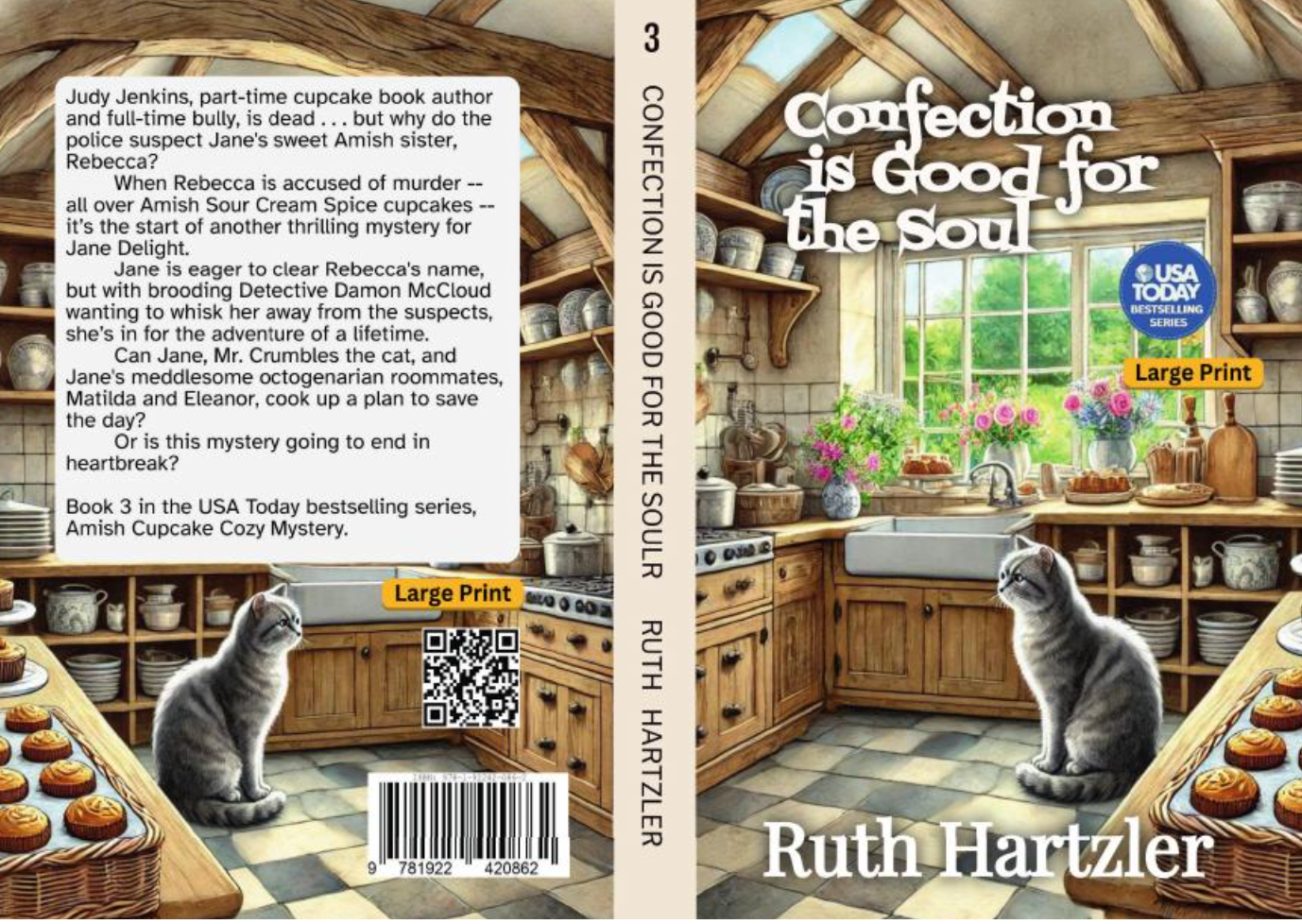 Confection is Good for the Soul Large Print PAPERBACK cover