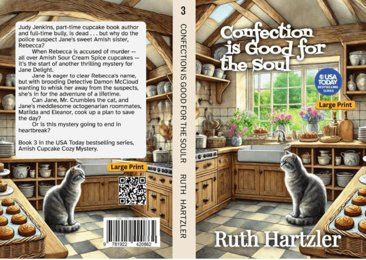 Confection is Good for the Soul Large Print PAPERBACK cover