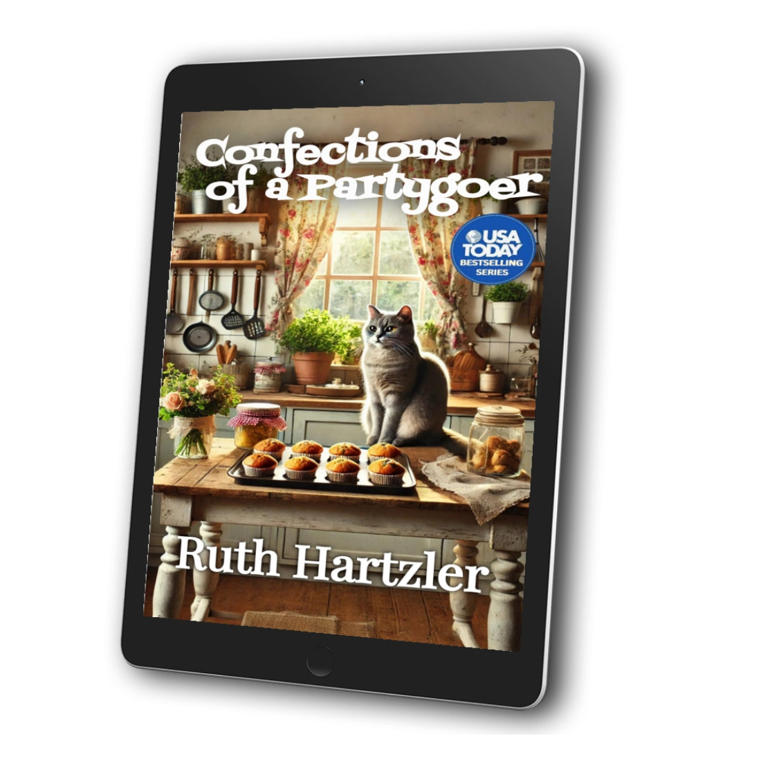 Confections of a Partygoer EBOOK cozy mystery with cat