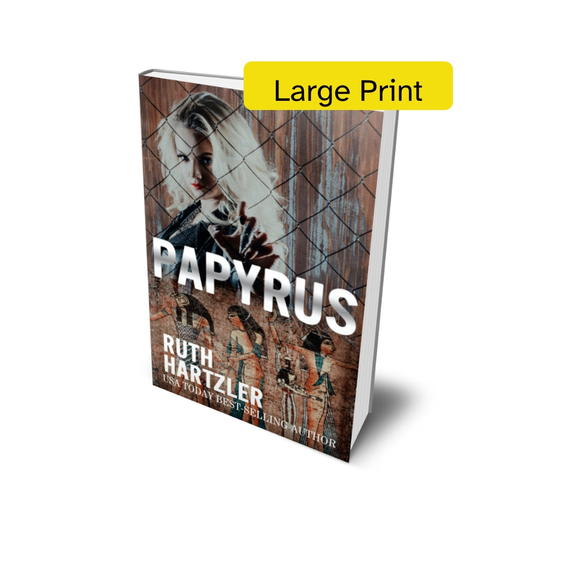 Papyrus large print clean sweet archaeological action adventure ruth hartzler