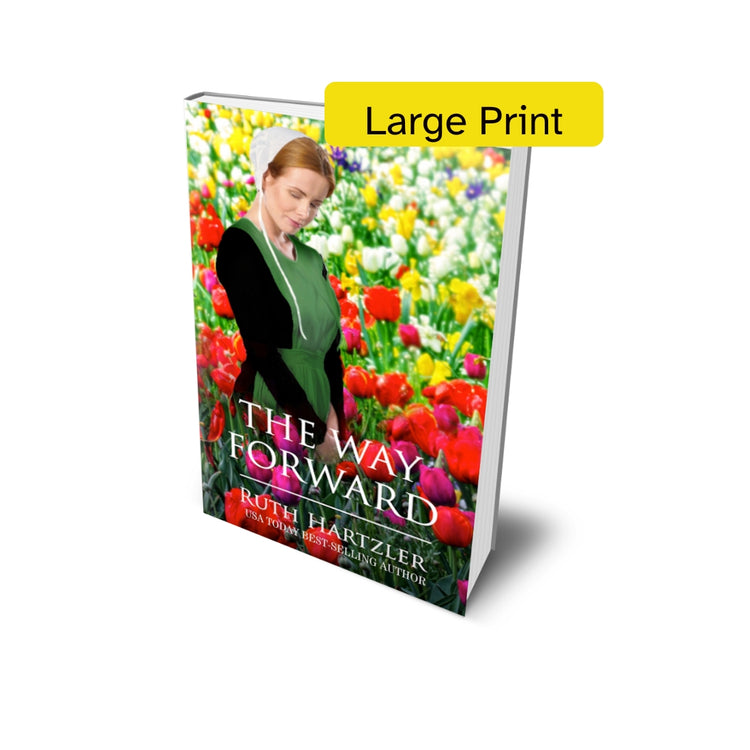The Way Forward LARGE PRINT PAPERBACK amish romance book ruth hartzler