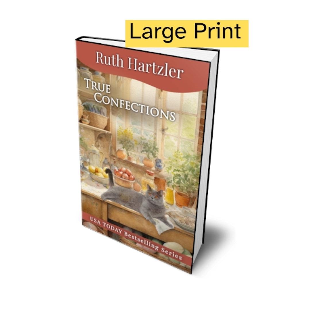 True Confections Large Print PAPERBACK cozy mystery